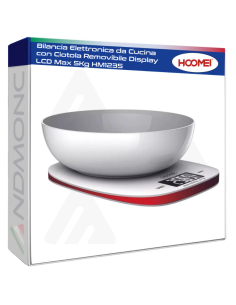 Bilancia Elettronica da Cucina con Ciotola Removibile...