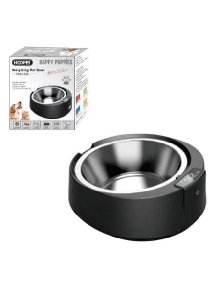 Ciotola Pesatrice Elettronica HOOMEI HM-1365 per Animali Domestici - 5kg/1g