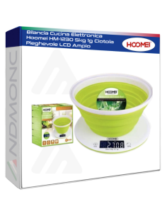 Bilancia Cucina Elettronica Hoomei HM-1230 5kg 1g Ciotola...