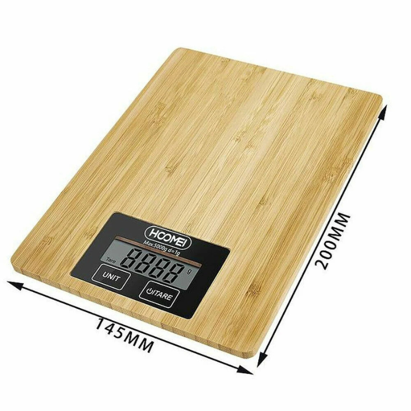 Bilancia Elettronica Effetto Legno Fino a 5Kg...