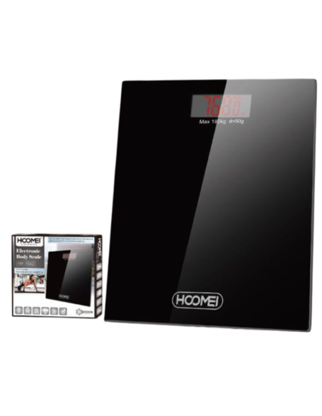 Bilancia Pesapersone Elettronica Hoomei HM-1562 180kg LCD Ampio Accensione Auto