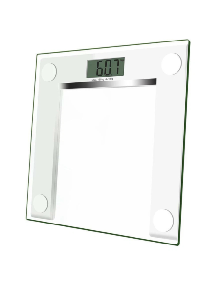 Bilancia Persapersone Elettronica in Vetro Temperato Display Digitale LCD HM1510B