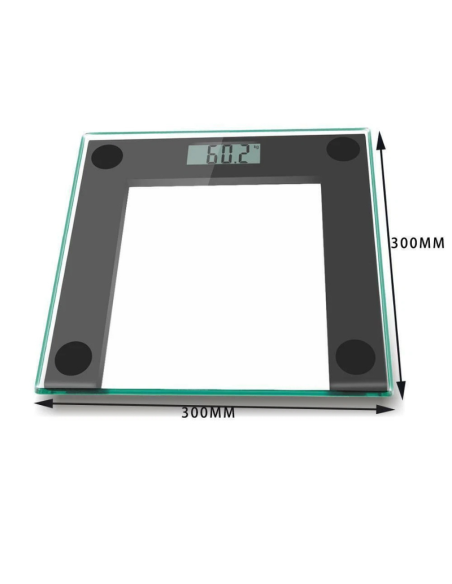Bilancia Persapersone Elettronica in Vetro Temperato Display Digitale LCD HM1510B