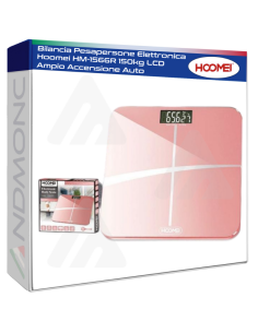 Bilancia Pesapersone Elettronica Hoomei HM-1566R 150kg...