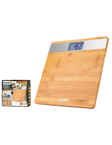 Bilancia Pesapersone Elettronica Hoomei HM-1520 180kg LCD Ampio Accensione Auto