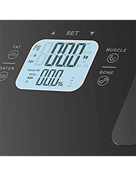 Bilancia Pesapersone Impedenziometrica Hoomei HM-1560 180kg LCD Ampio Analisi