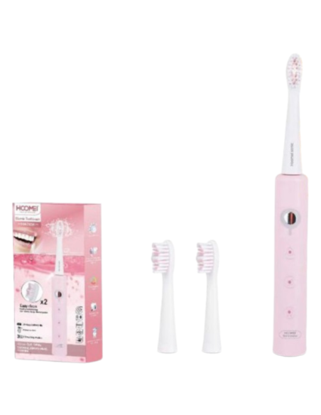 HOOMEI HM-7105R Spazzolino Elettrico Sonico - 6 Modalità, USB Ricaricabile, IPX7