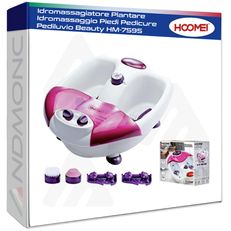 Idromassagiatore Plantare Idromassaggio Piedi Pedicure Pediluvio Beauty HM-7595