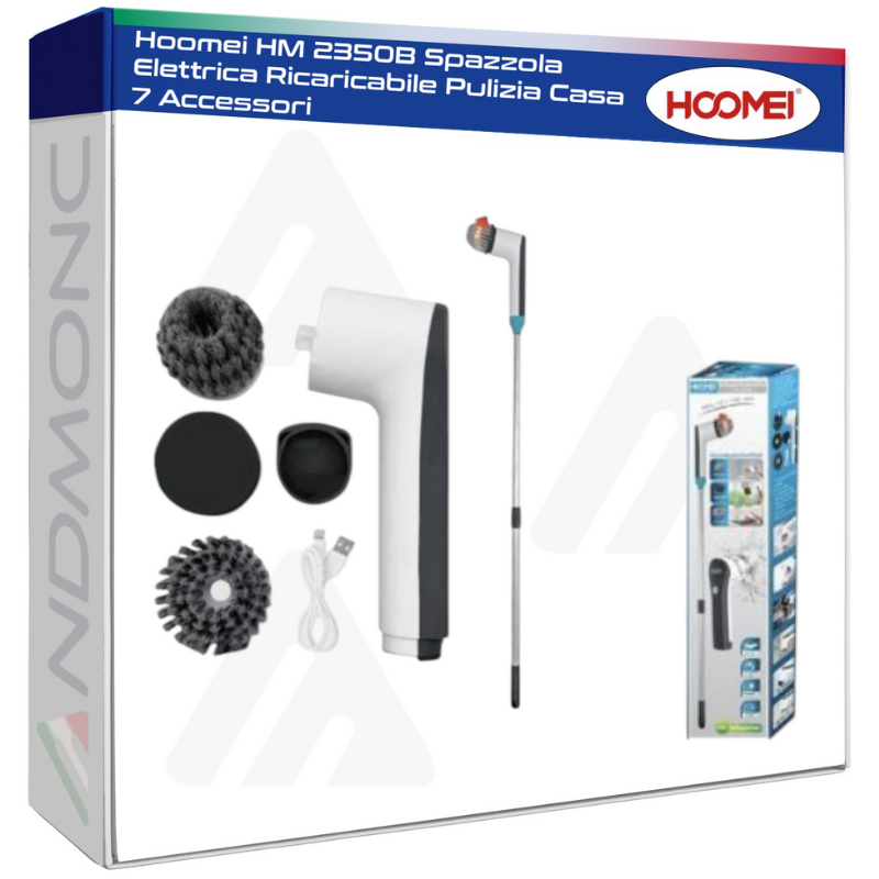 Hoomei HM 2350B Spazzola Elettrica Ricaricabile...