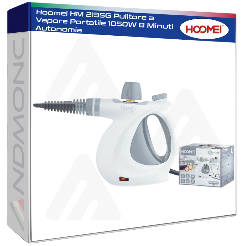 Hoomei HM 2135G Pulitore a Vapore Portatile...