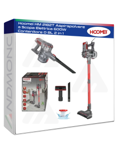 Hoomei HM 2182T Aspirapolvere a Scopa Elettrica 600W...