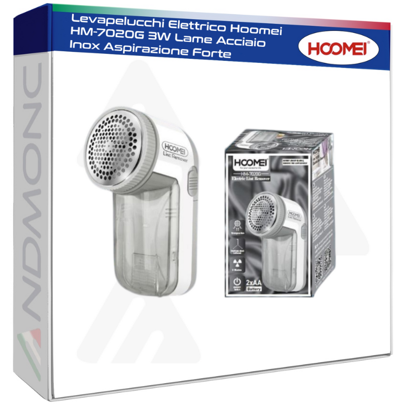 Levapelucchi Elettrico Hoomei HM-7020G 3W Lame...