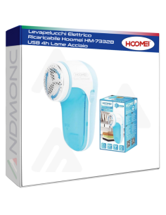 Levapelucchi Elettrico Ricaricabile Hoomei HM-7332B USB...