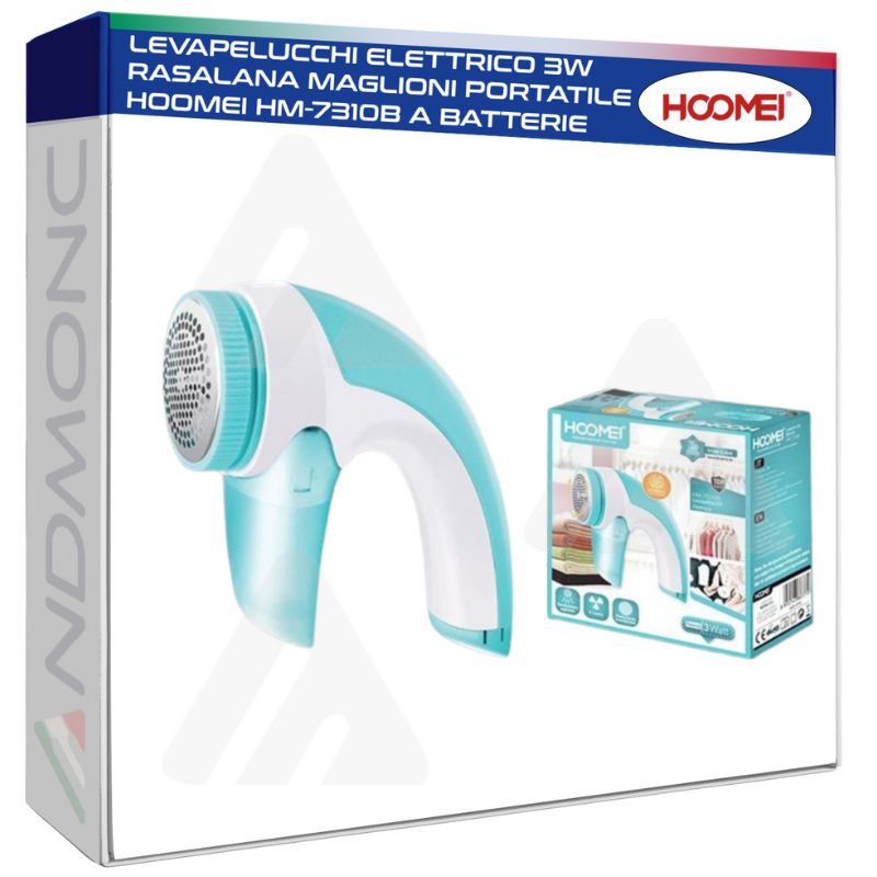 LEVAPELUCCHI elettrico 3W rasa lana maglioni portatile HOOMEI HM-7310B A BATTERIE