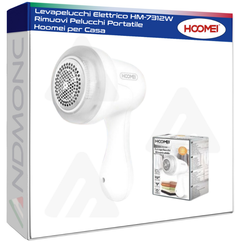 Levapelucchi Elettrico HM-7312W Rimuovi Pelucchi Portatile Hoomei per Casa