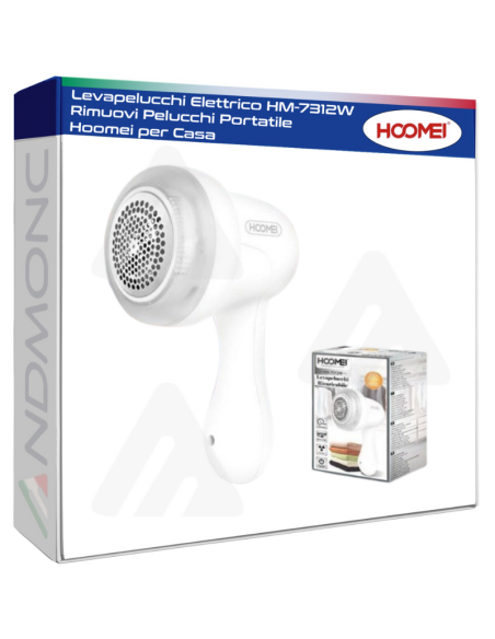 Levapelucchi Elettrico HM-7312W Rimuovi Pelucchi Portatile Hoomei per Casa