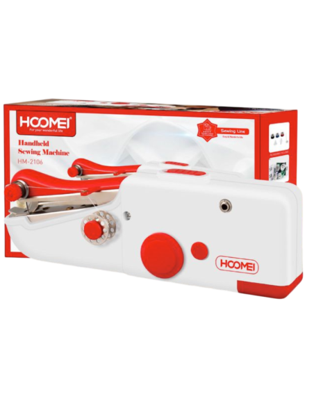 Mini Macchina da Cucire Principianti Portatile a Batterie Punto Veloce HM-2106