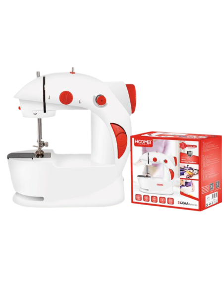 Mini Macchina da Cucire Portatile a Batterie Facile Principianti 4 Bobine HM2110
