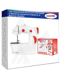 Mini Macchina da Cucire Portatile a Batterie Facile...