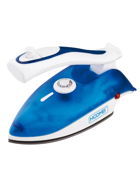 Ferro Da Stiro Mini 800w Manico Pieghevole Vapore Secco Portatile Da Viaggio BLU