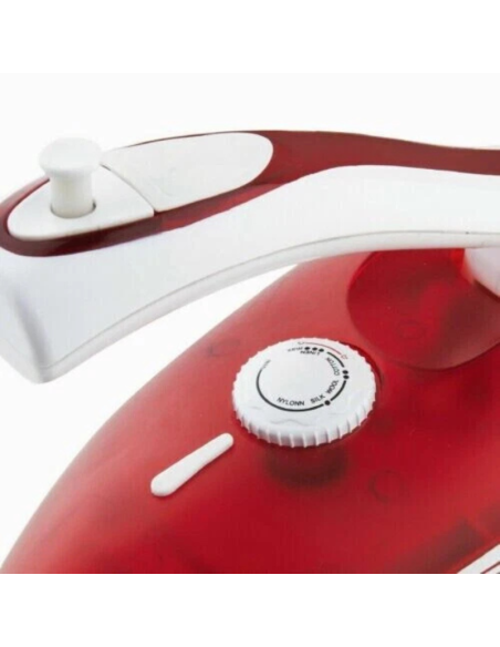 Ferro Da Stiro Mini 800w Manico Pieghevole Vapore Secco Portatile Da Viaggio RED