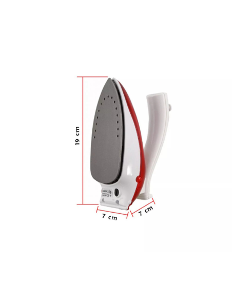 Ferro Da Stiro Mini 800w Manico Pieghevole Vapore Secco Portatile Da Viaggio RED