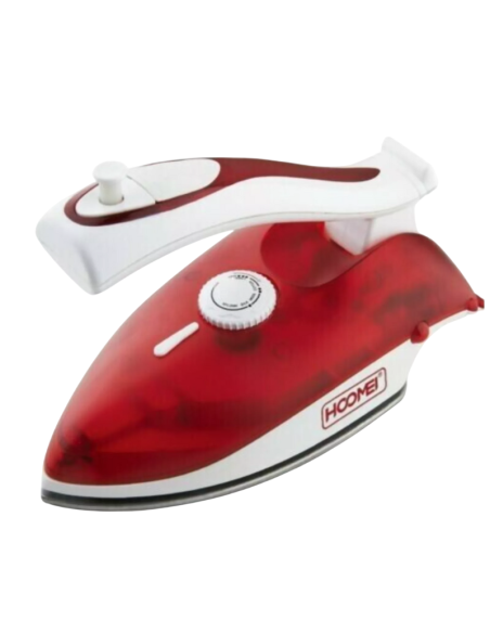 Ferro Da Stiro Mini 800w Manico Pieghevole Vapore Secco Portatile Da Viaggio RED