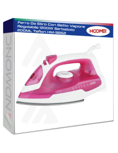 Ferro Da Stiro Con Getto Vapore Regolabile 1200W...