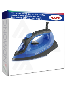 Ferro da Stiro Ceramica Getto Vapore Regolabile 2200W...