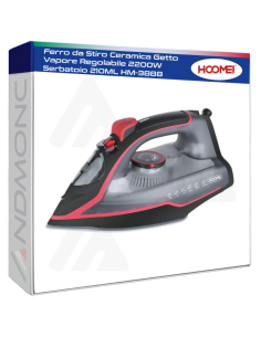 Ferro da Stiro Ceramica Getto Vapore Regolabile 2200W...