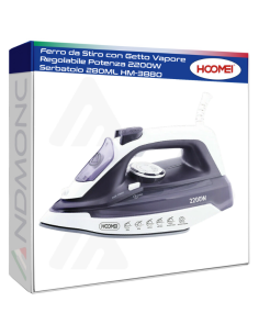 Ferro da Stiro con Getto Vapore Regolabile Potenza 2200W...