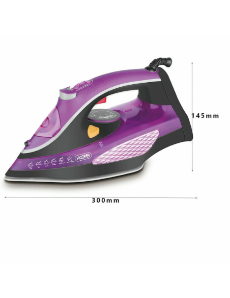 Ferro Da Stiro Getto Vapore Regolabile 2200W Serbatoio 300ML Ceramica HM-3890