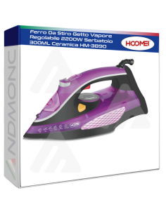 Ferro Da Stiro Getto Vapore Regolabile 2200W Serbatoio...
