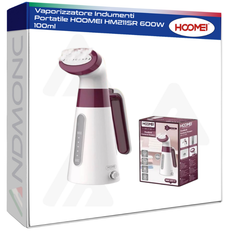 Vaporizzatore Indumenti Portatile HOOMEI HM2115R 600W 100ml