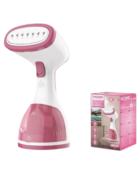 Stiratrice Verticale a Vapore Piastra in Acciaio Inox Riscaldamento Rapido Rosa