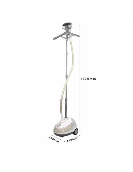 Stiratrice a Vapore Verticale Riscaldamento Rapido 1580W Serbatoio 2,7Lt HM-3648