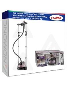 Stiratrice Vapore Verticale Riscaldamento Rapido 1580W...
