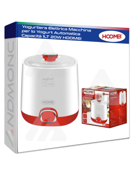 Yogurtiera Elettrica Macchina per lo Yogurt Automatica Capacità 1LT 20W HOOMEI