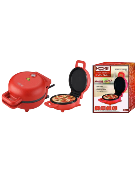 Hoomei HM 5878R Waffle Maker Macchina per Waffle 550W Antiaderente
