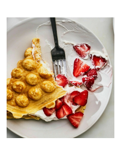 Piastra per Waffle Cialde BUBBLE Elettrica Antiaderente... 2