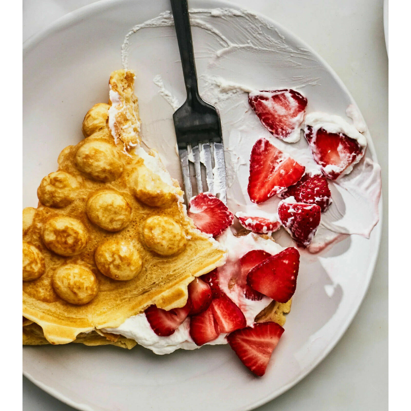 Piastra per Waffle Cialde BUBBLE Elettrica...