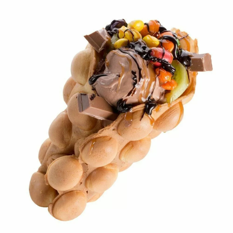 Piastra per Waffle Cialde BUBBLE Elettrica...