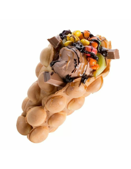 Piastra per Waffle Cialde BUBBLE Elettrica Antiaderente Automatica 1000W HM-5868