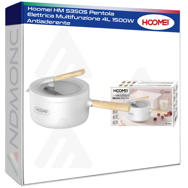 Hoomei HM 5350S Pentola Elettrica Multifunzione 4L 1500W Antiaderente