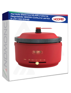 Pentola Elettrica Multifunzione Regolabile 1300W Cottura...