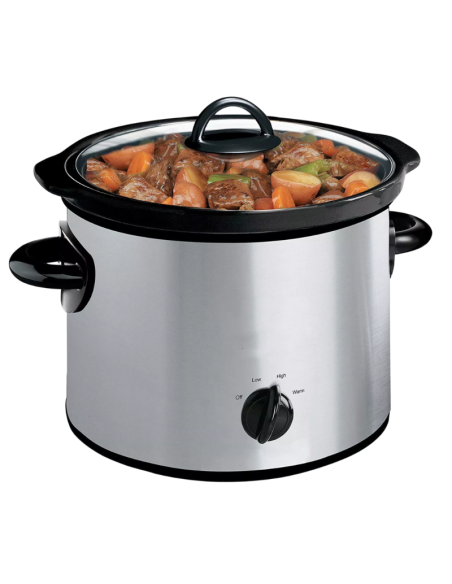 Slow Cooker Pentola Cottura Lenta 3.5 Lt Cucina a Vapore 3 Modalità 180W HM-5326