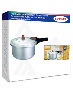 HOOMEI HM-5020P Pentola a Pressione 4.2L in Alluminio -...