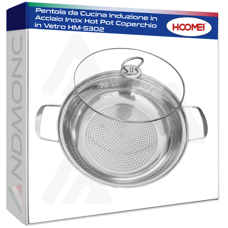 Pentola da Cucina Induzione in Acciaio Inox Hot...