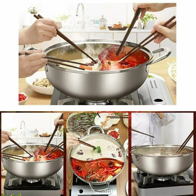 Pentola in Acciaio Inox HOT POT Induzione...