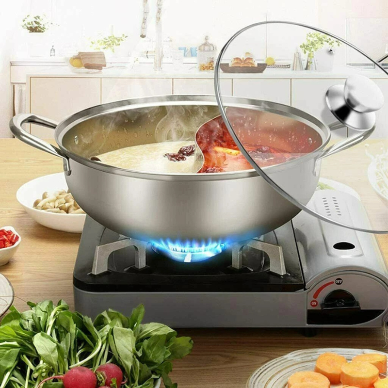 Pentola in Acciaio Inox HOT POT Induzione...